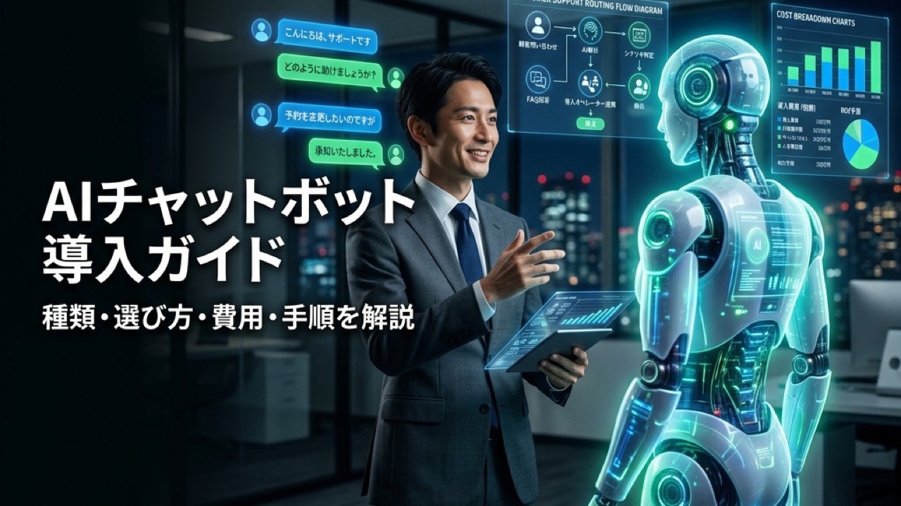 AIチャットボット導入ガイド｜種類・選び方・費用・導入手順を完全解説