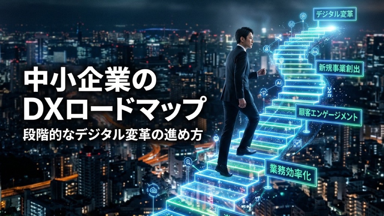 中小企業のDXロードマップ｜AI活用を含む段階的なデジタル変革の進め方