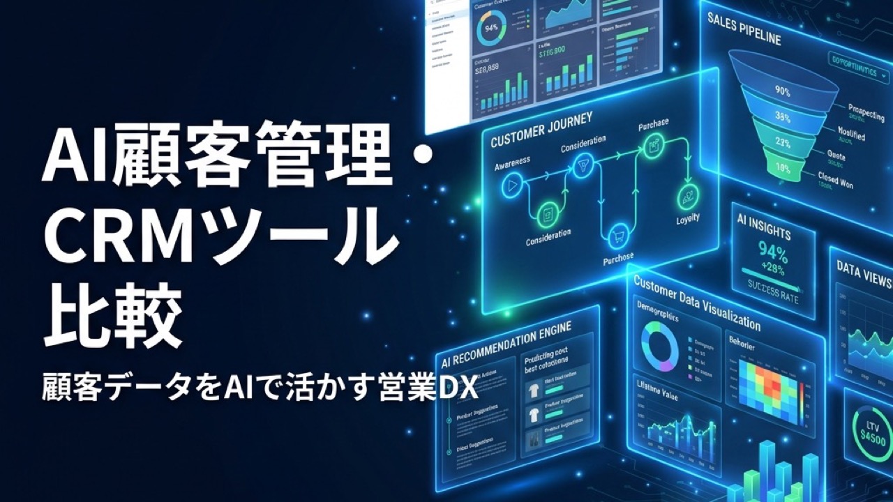 AI顧客管理・CRMツール比較2026