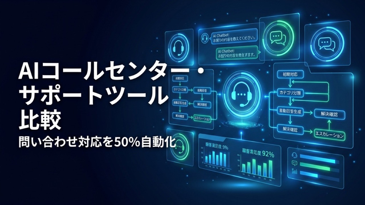 AIコールセンター・カスタマーサポートツール比較2026