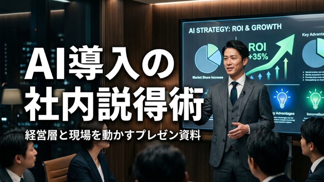AI導入の社内説得術｜経営層と現場を動かすプレゼン資料の作り方