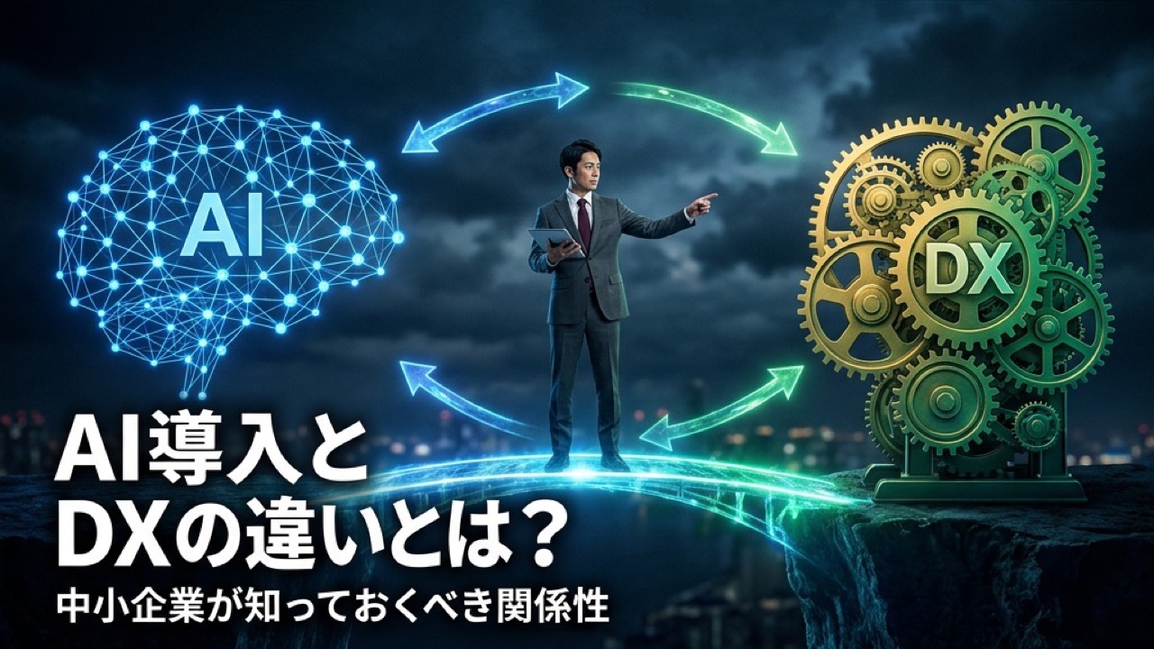 AI導入とDXの違いとは？中小企業が知っておくべき関係性と進め方