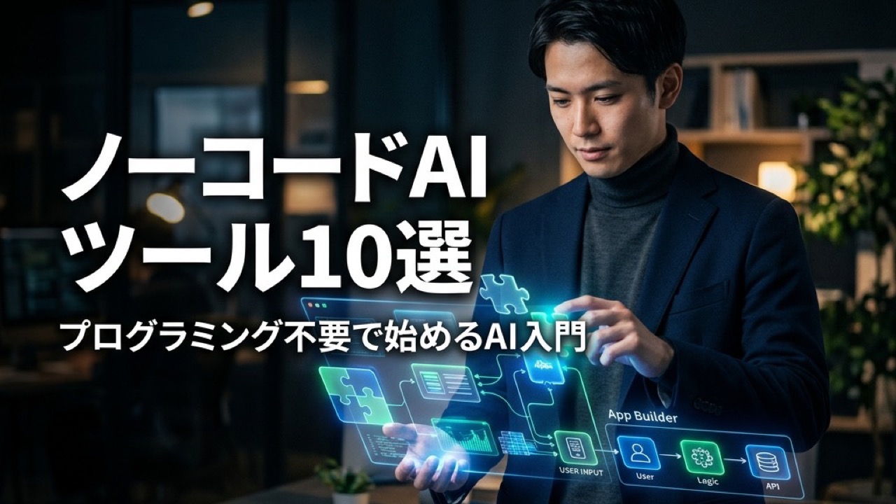 ノーコードAIツール10選｜プログラミング不要で始めるAI活用入門