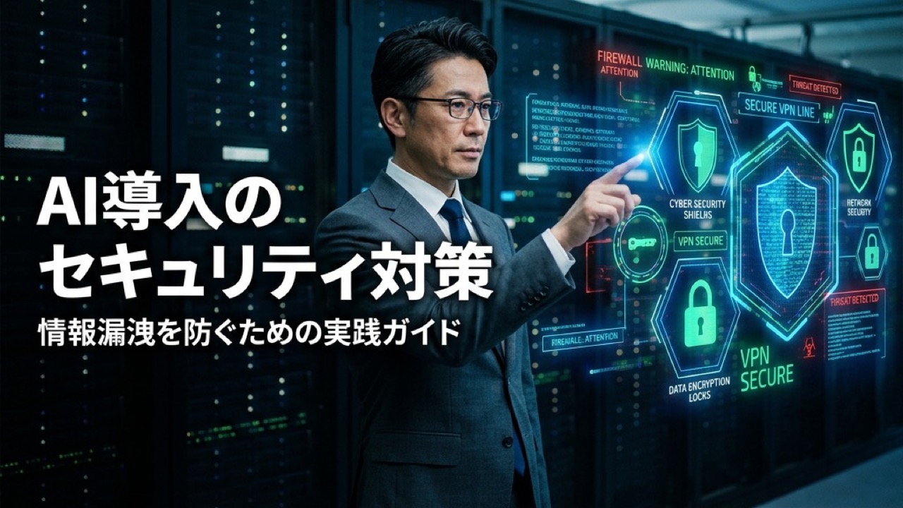 AI導入のセキュリティ対策｜情報漏洩を防ぐための実践ガイド