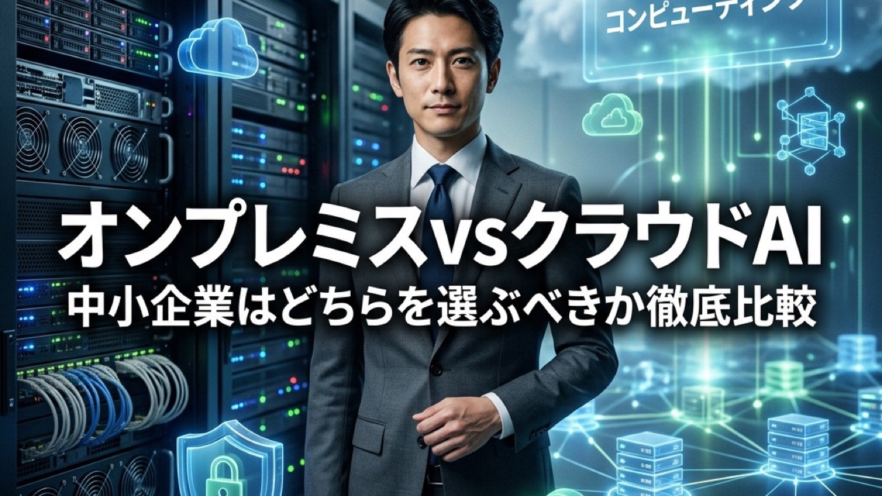オンプレミスvsクラウドAI｜中小企業はどちらを選ぶべきか徹底比較