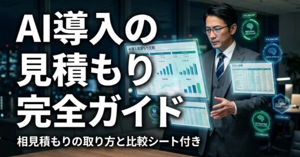 AI導入の見積もり完全ガイド｜相見積もりの取り方と比較シート付き