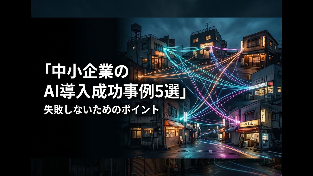中小企業のAI導入成功事例5選｜失敗しないためのポイントも解説