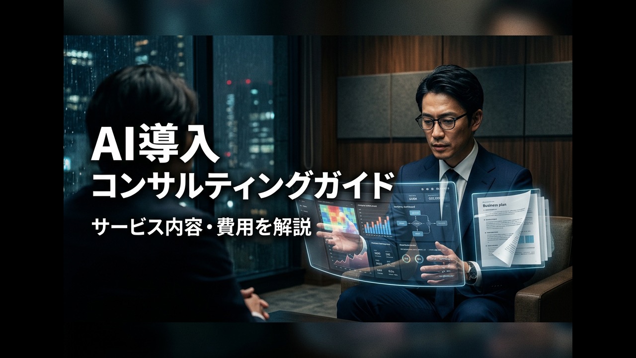 AI導入コンサルティングとは？サービス内容・選び方・費用を解説