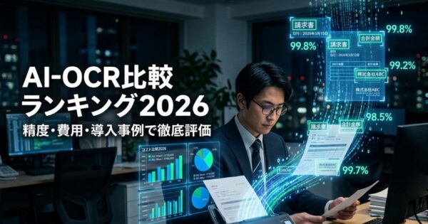 AI-OCR比較ランキング2026｜精度・費用・導入事例で徹底評価