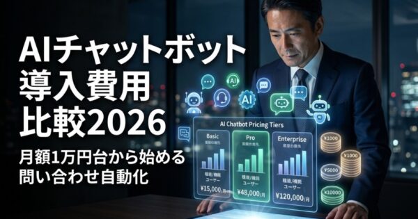 AIチャットボット導入費用比較2026｜月額1万円台から始める問い合わせ自動化