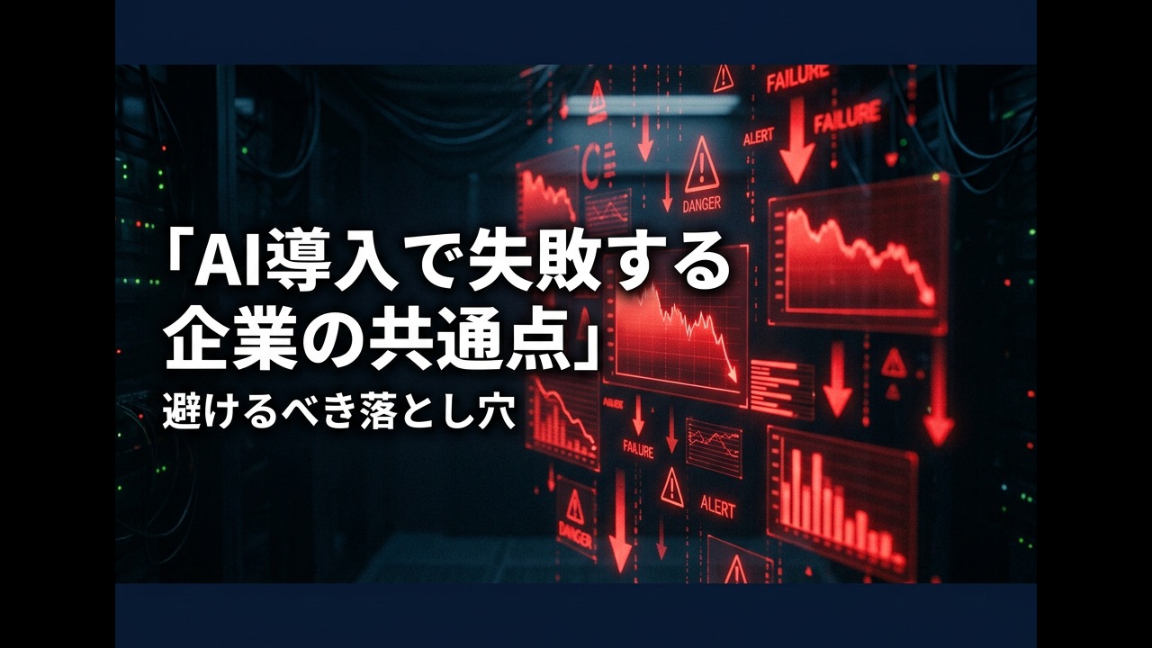 AI導入で失敗する企業の共通点5つ｜成功するために避けるべき落とし穴