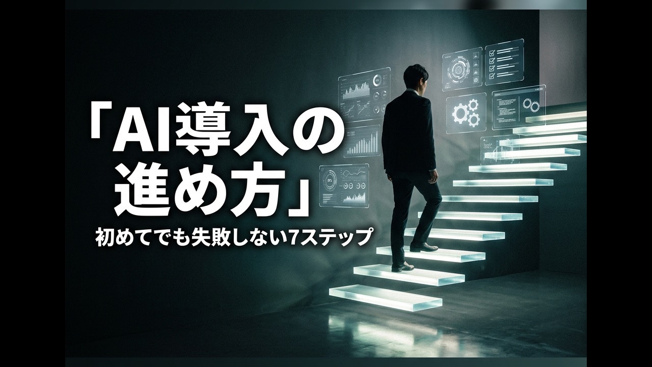 AI導入の進め方｜初めてでも失敗しない7ステップ