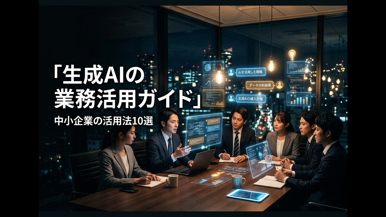 ChatGPT・生成AIの業務活用ガイド｜中小企業の活用法10選