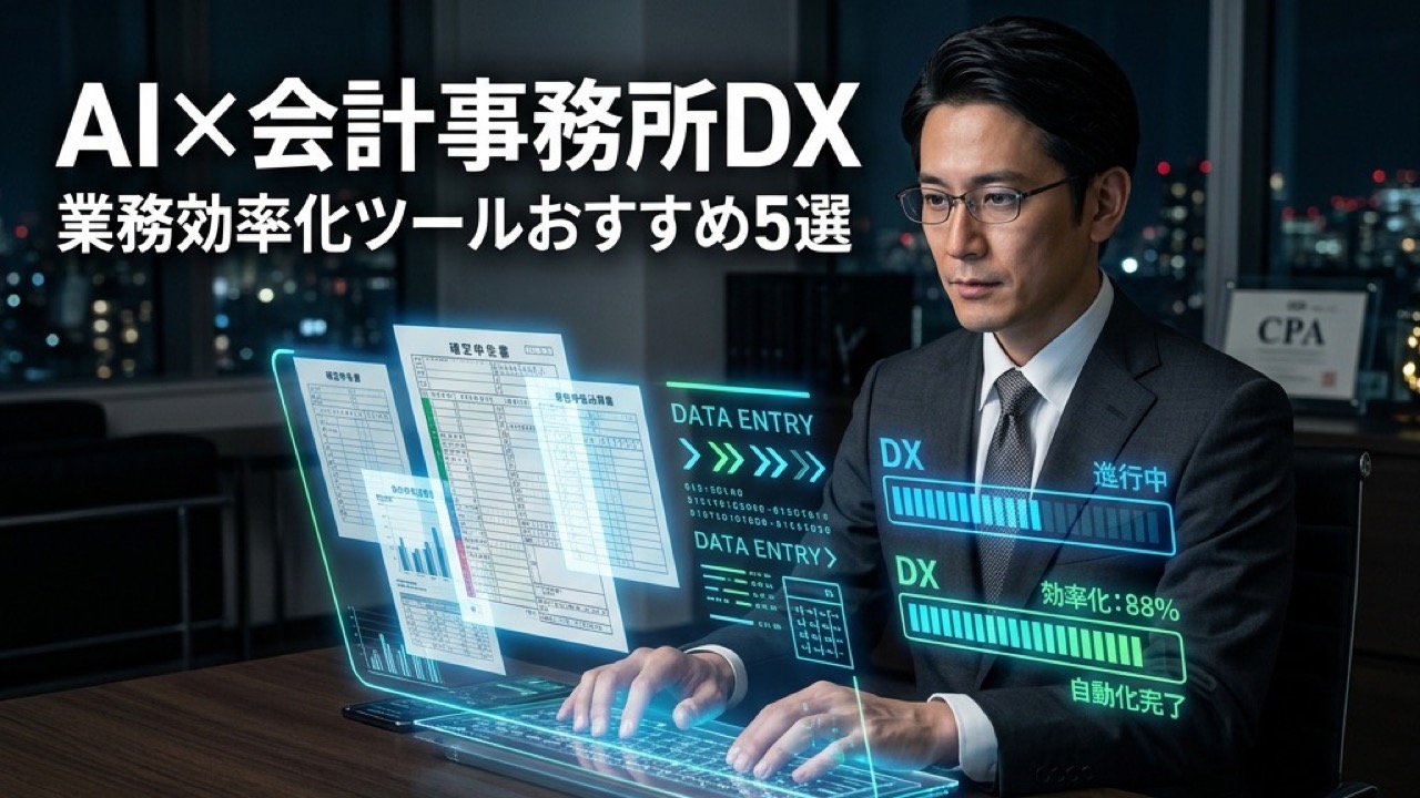 AI×会計事務所DX｜業務効率化ツールおすすめ5選