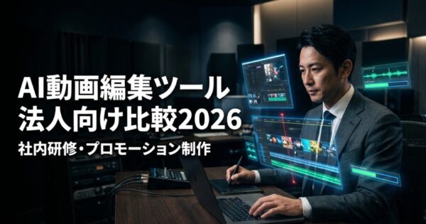 AI動画編集ツール法人向け比較2026｜社内研修・プロモーション制作