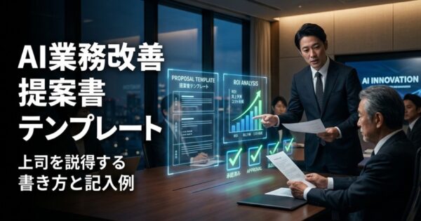 AI業務改善提案書テンプレート｜上司を説得する書き方と記入例