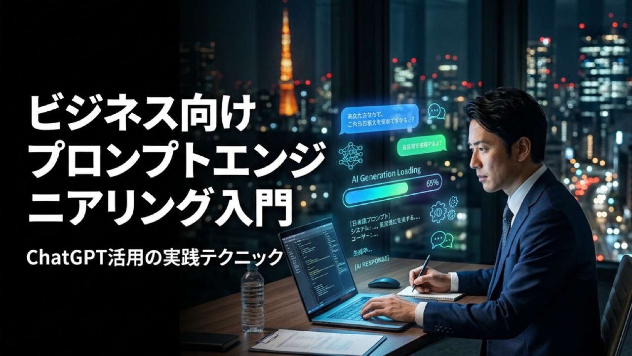 ビジネス向けプロンプトエンジニアリング入門｜ChatGPT活用の実践テクニック