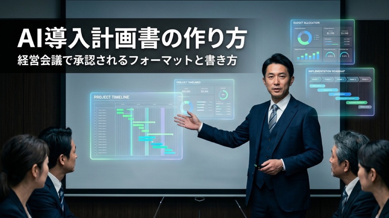 AI導入計画書の作り方｜経営会議で承認されるフォーマットと書き方