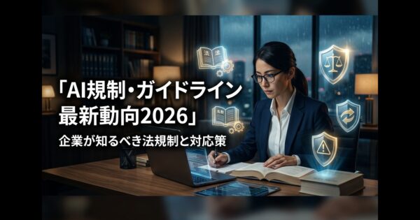 AI規制・ガイドライン最新動向2026｜企業が知るべき法規制と対応策