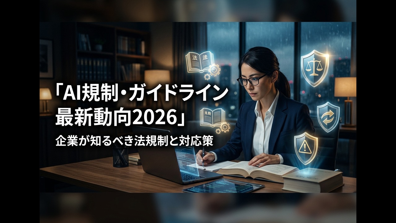 AI規制・ガイドライン最新動向2026｜企業が知るべき法規制と対応策