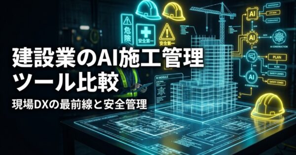 建設業のAI安全管理・施工管理ツール比較2026｜現場DXの最前線