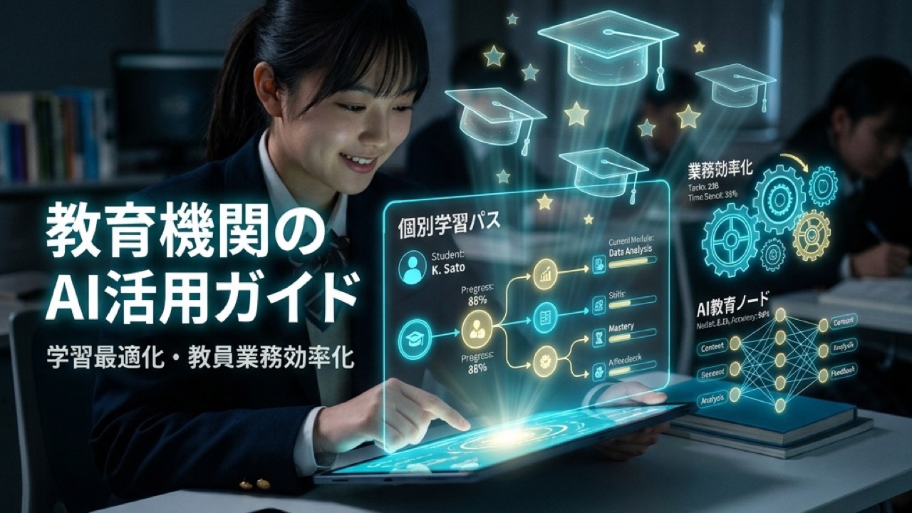 教育機関のAI活用ガイド2026｜学習個別最適化・教員業務効率化ツール5選