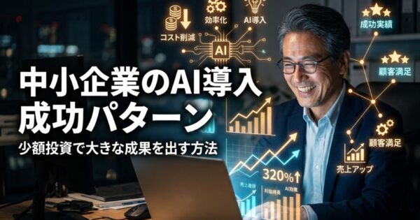 中小企業のAI導入成功パターン8選｜少額投資で大きな成果を出す方法