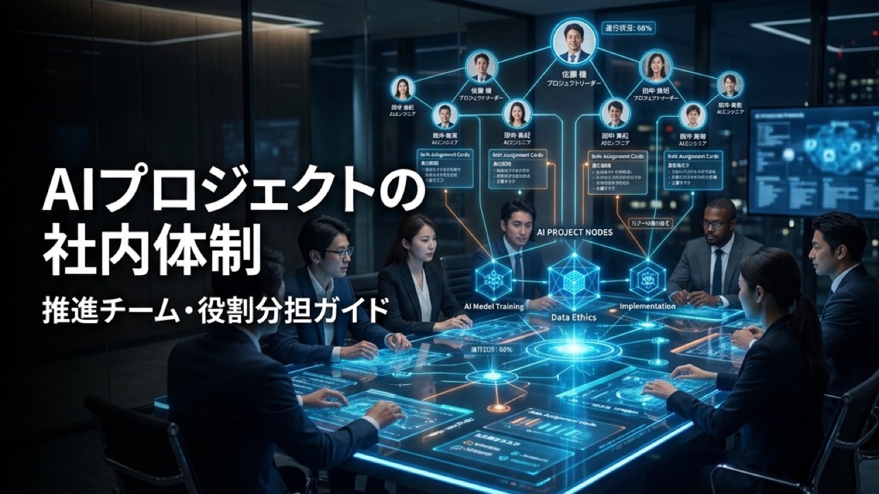 AI導入プロジェクトの社内体制の作り方｜推進チーム・役割分担ガイド