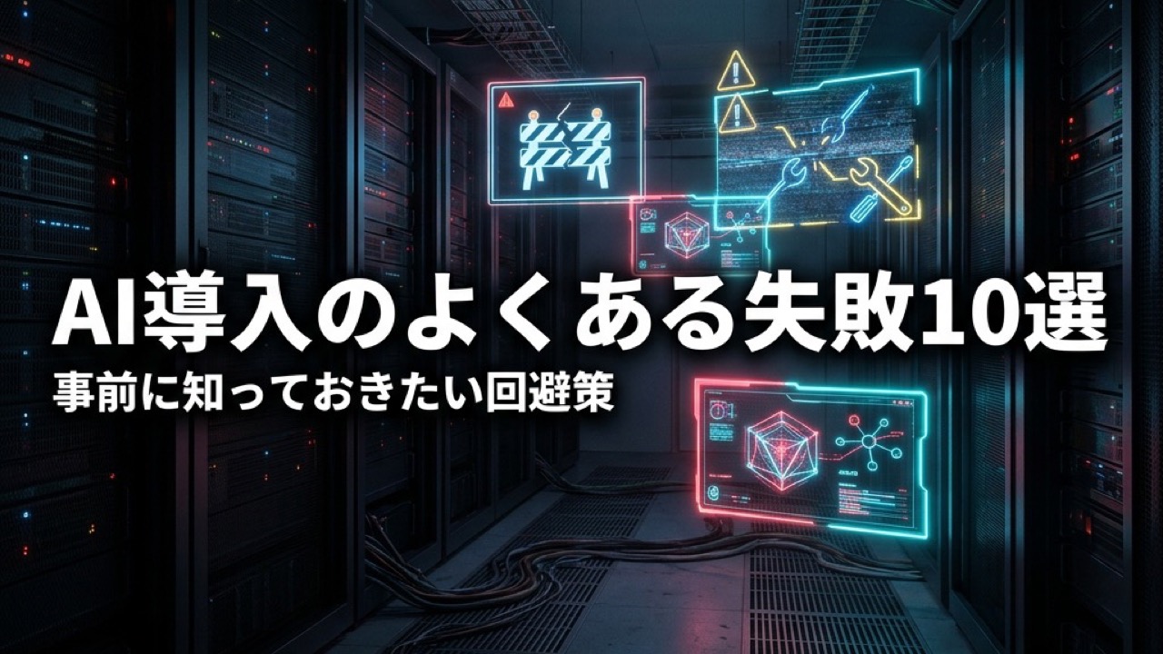 AI導入のよくある失敗10選と回避策｜事前に知っておきたい落とし穴