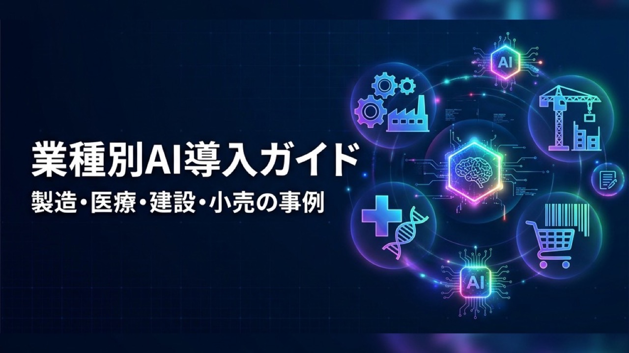 業種別AI導入ガイド2026｜製造・医療・建設・小売の活用事例