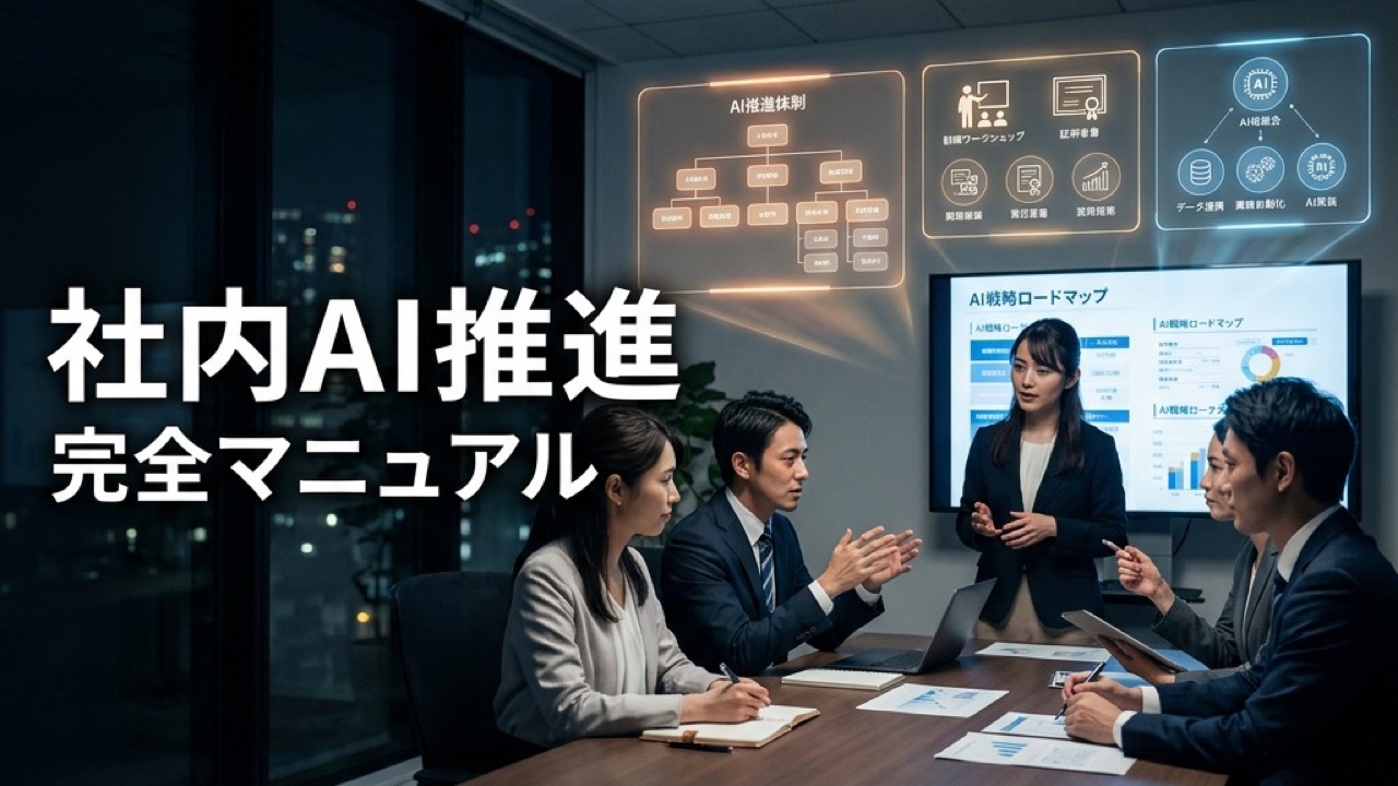 社内AI推進 完全マニュアル｜組織体制・人材育成・社内説得の実践ガイド