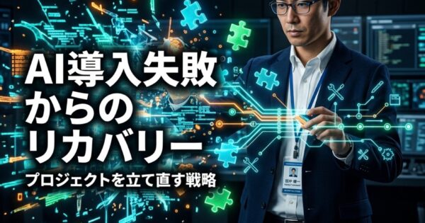 AI導入の失敗からのリカバリー戦略｜頓挫したプロジェクトを立て直す方法