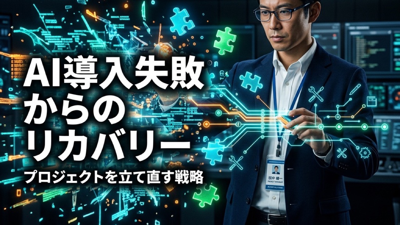 AI導入の失敗からのリカバリー戦略｜頓挫したプロジェクトを立て直す方法