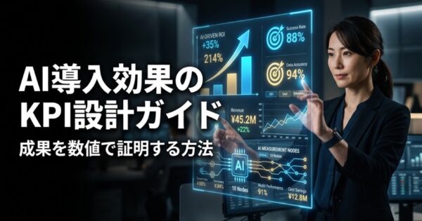 AI導入の効果測定KPI設計ガイド｜成果を数値で証明する方法