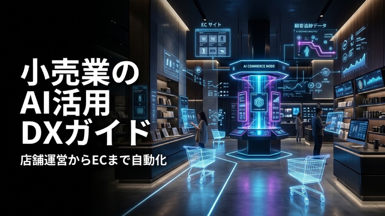 小売業のAI活用DXガイド2026｜店舗運営からECまで