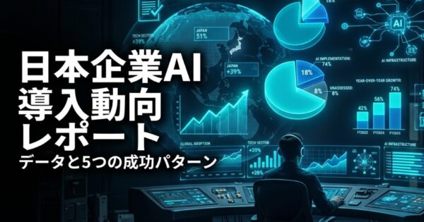 【2026年版】日本企業AI導入動向レポート｜業種別データと5つの成功パターン
