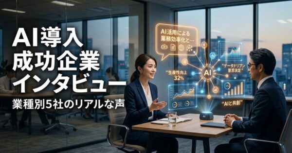 AI導入成功企業インタビュー集｜業種別5社のリアルな声