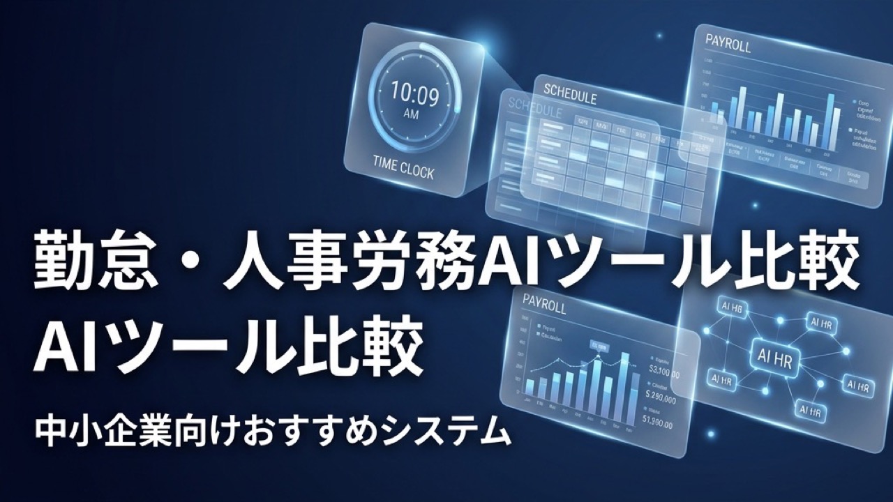 AI×勤怠管理・人事労務ツール比較2026｜中小企業向けおすすめ