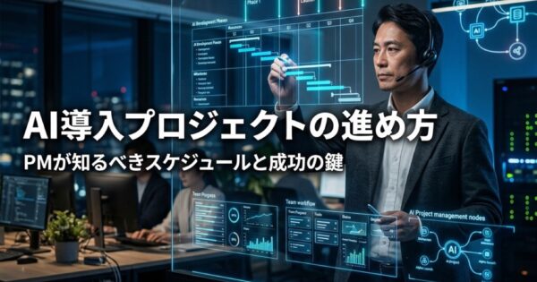 AI導入プロジェクトの進め方｜PMが知るべきスケジュール管理と成功の鍵