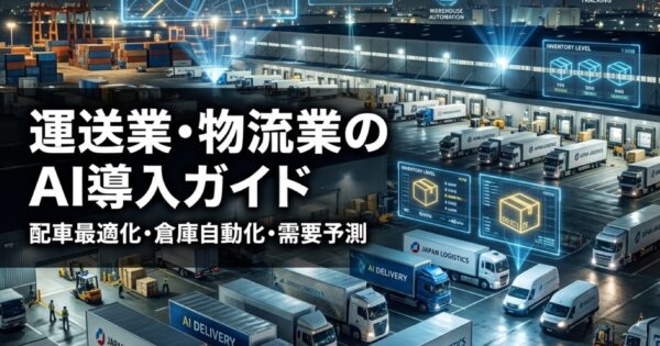 運送業・物流業のAI導入完全ガイド2026｜配車最適化・倉庫自動化・需要予測