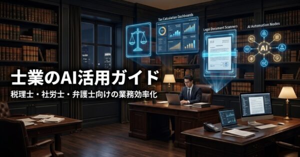 士業（税理士・社労士・弁護士）のAI活用ガイド2026｜業務効率化ツールと導入事例