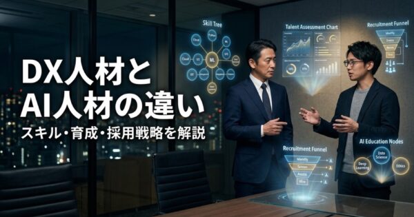 DX人材とAI人材の違い｜求められるスキル・育成方法・採用戦略を解説