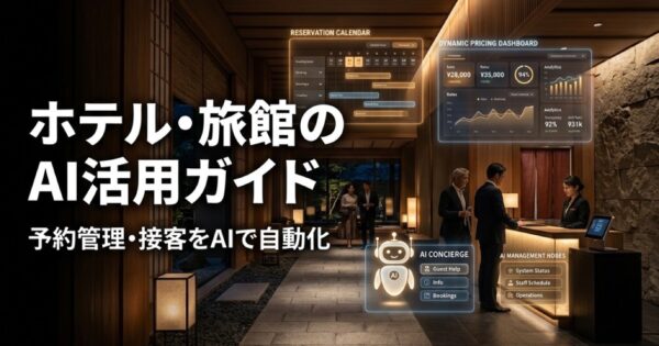 ホテル・旅館のAI活用ガイド2026｜予約管理・レベニューマネジメント・接客自動化