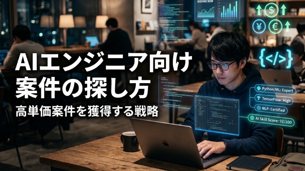 AIエンジニア・フリーランス案件の探し方2026｜高単価案件を獲得する5つの戦略
