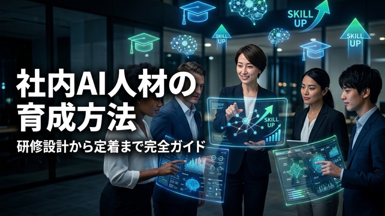 社内AI人材の育成方法｜研修プログラムの設計から定着まで完全ガイド