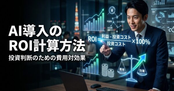 AI導入のROI計算方法｜投資判断のための費用対効果シミュレーション