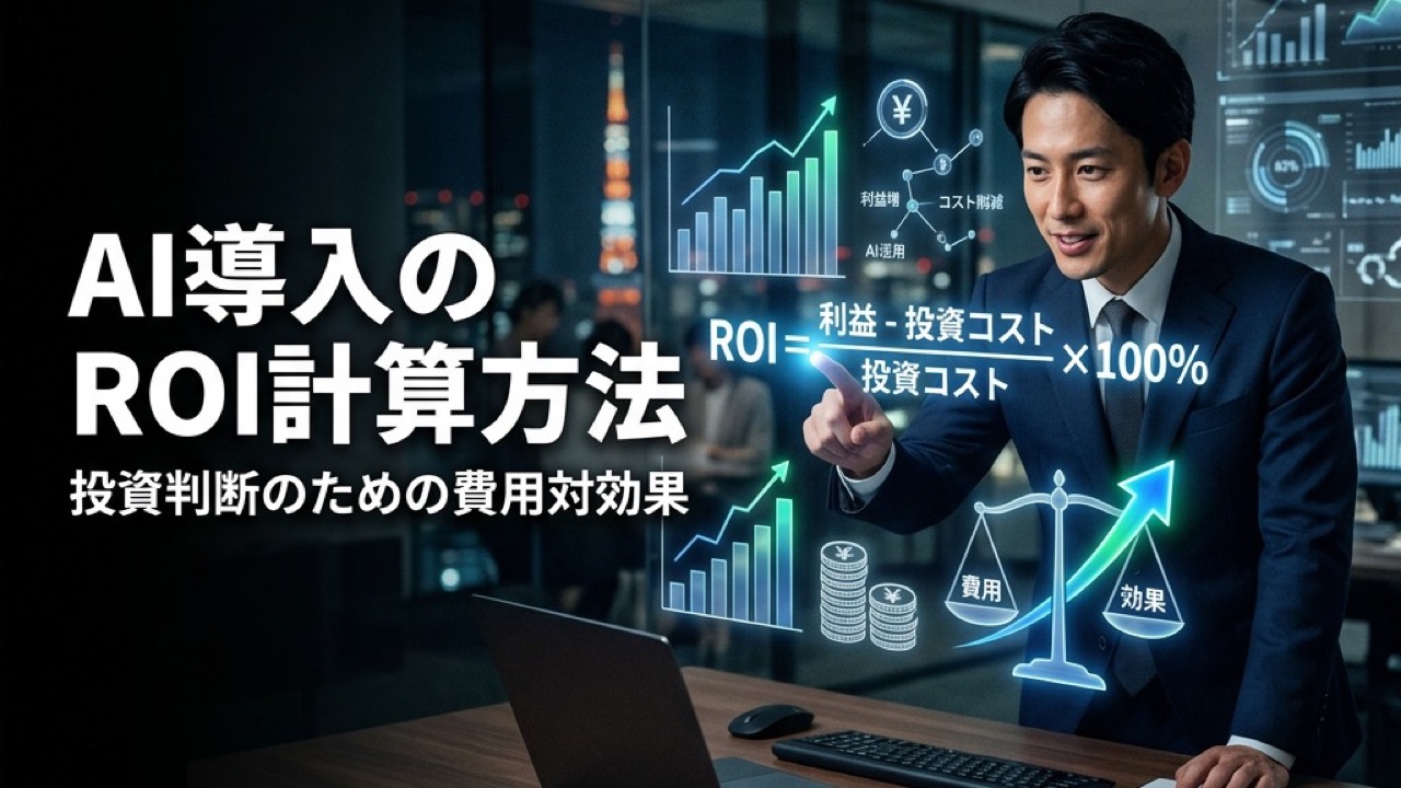 AI導入のROI計算方法｜投資判断のための費用対効果シミュレーション