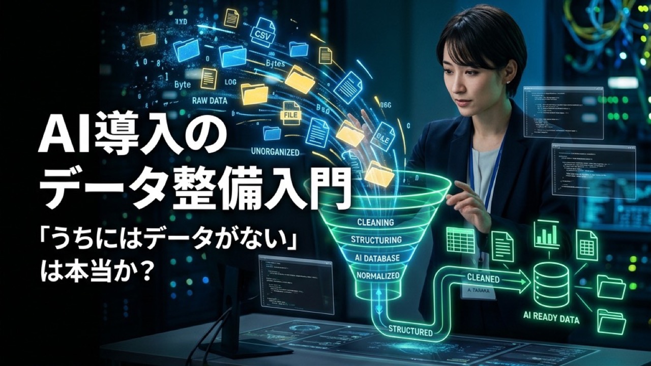 AI導入のためのデータ整備入門｜「うちにはデータがない」は本当か？